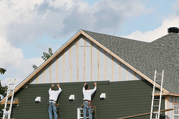 Professional Emergency Siding Repair technician working in Seagrove, NC